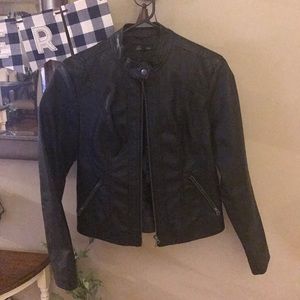 Black Leather Jacket and Jean jacket