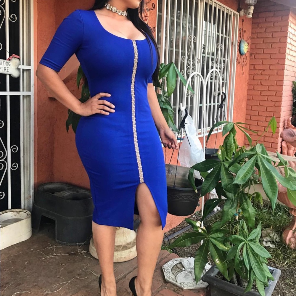 Blue dress
