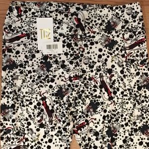 Lularoe Cruella 101 Dalmatians Leggings TC2