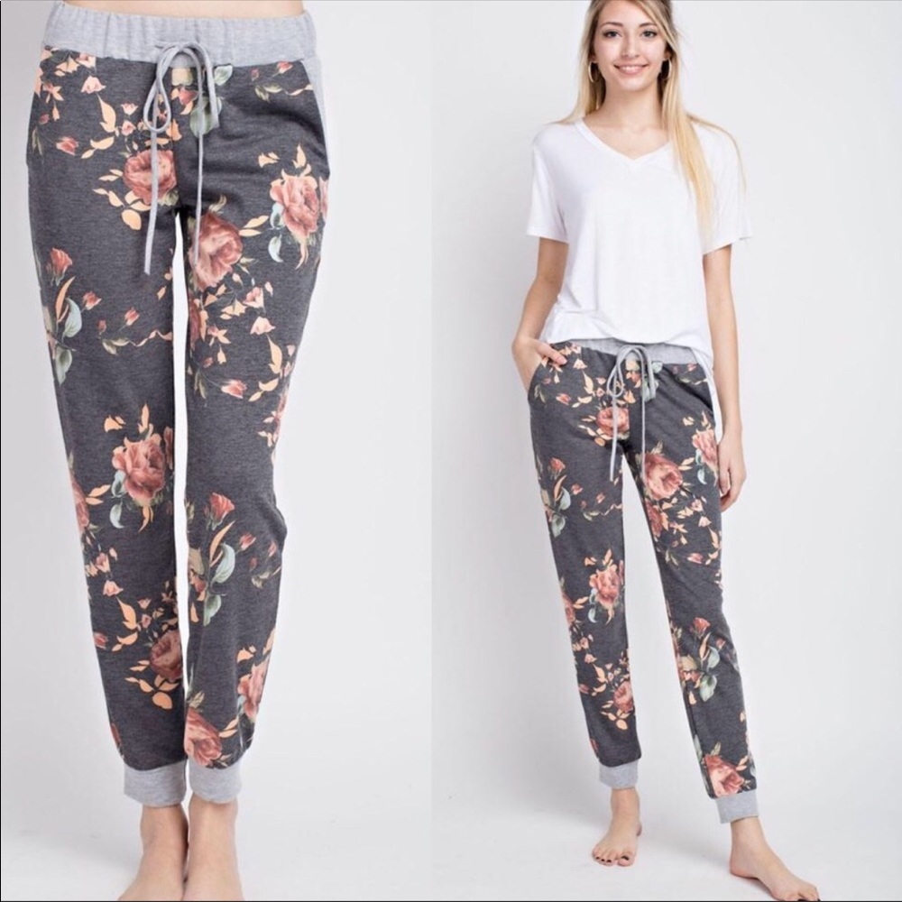 12pm by mon ami brand floral joggers