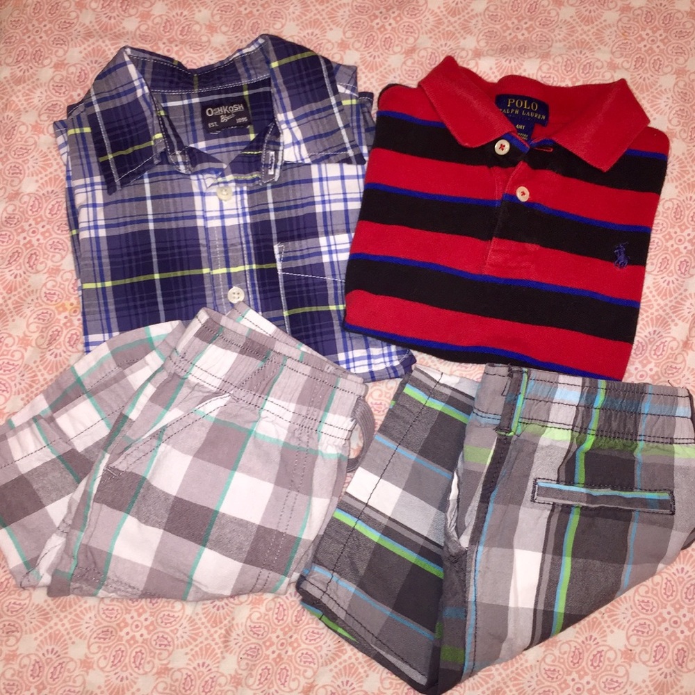 Toddler Boys Shirts/Shorts Bundle 4T/5T