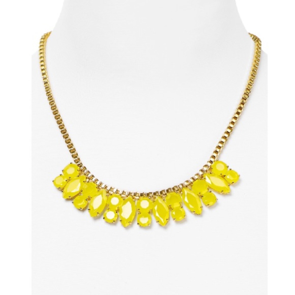 🎉💎KATE SPADE yellow marquee shirt necklace🎉💎