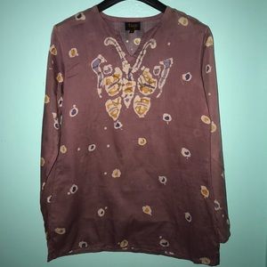 Mauve Long Sleeve Blouse