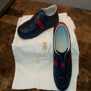 Boys Navy Blue Gucci Sneaker