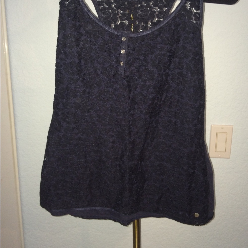 BUNDLE A&F Lace Racerback Tank & Crop Top