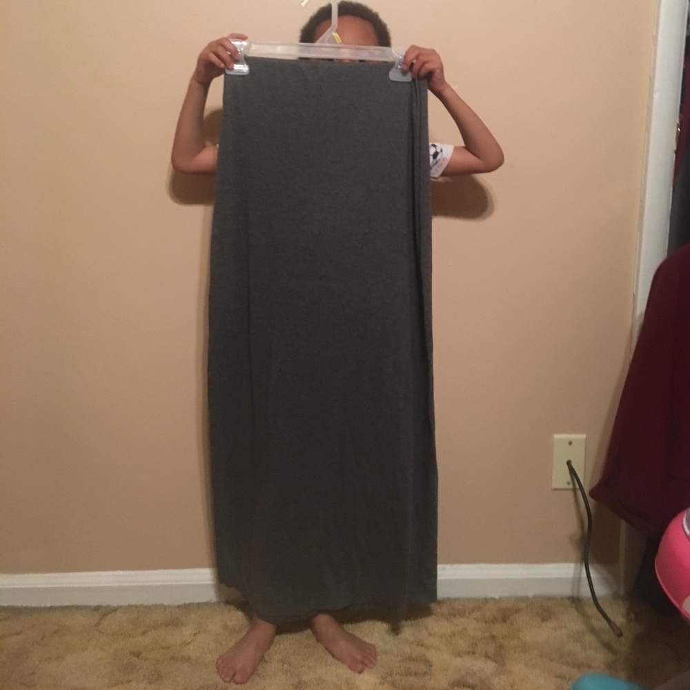 Grey old navy maxi skirt