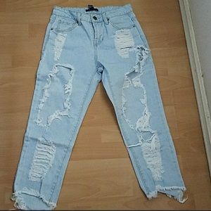 Distress jeans