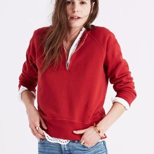 Madewell Rivet & Thread Distressed Sweatshirt