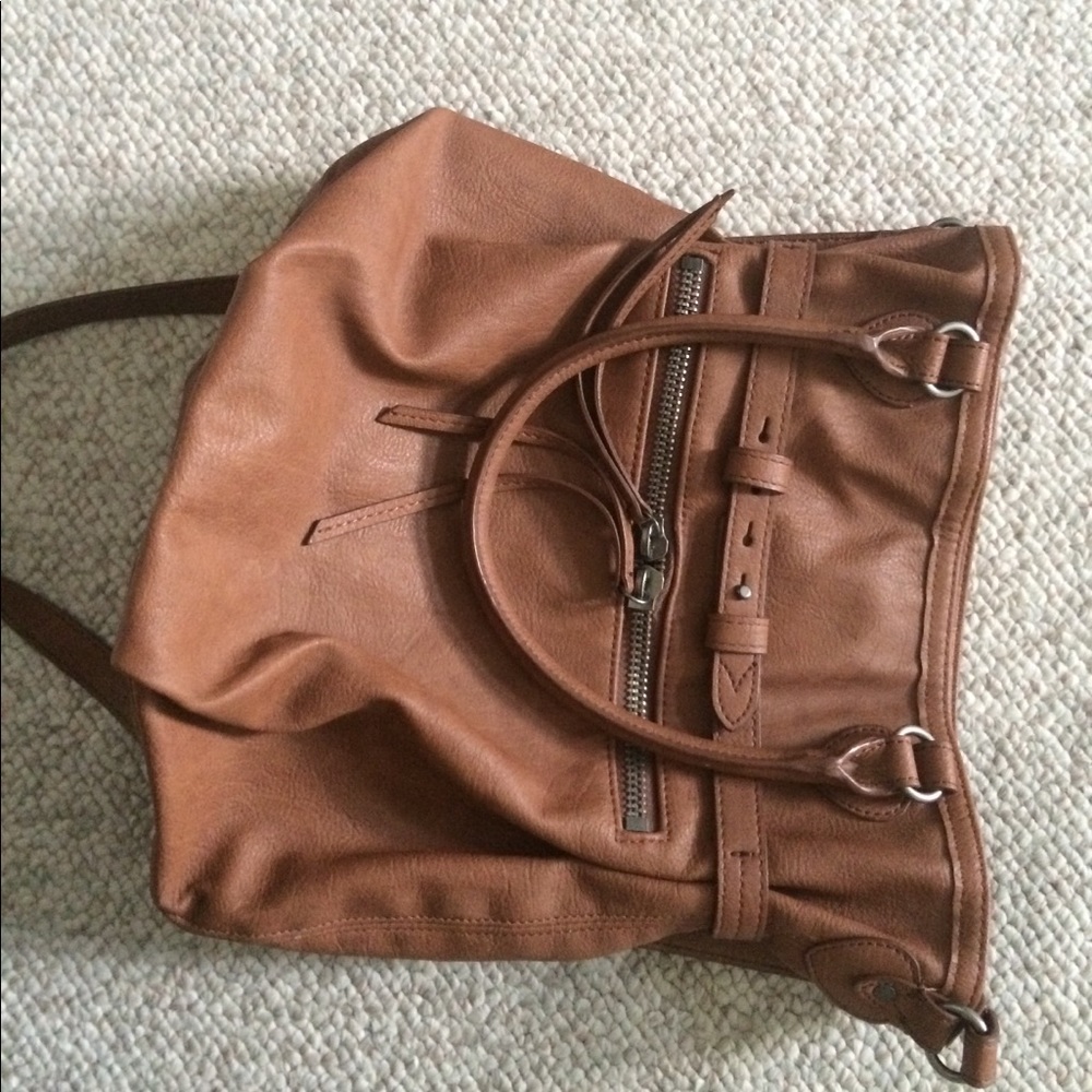 A&F Faux Leather Bucket Bag