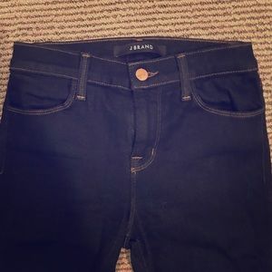 J brand Dark denim medium rise skinny jeans, 25