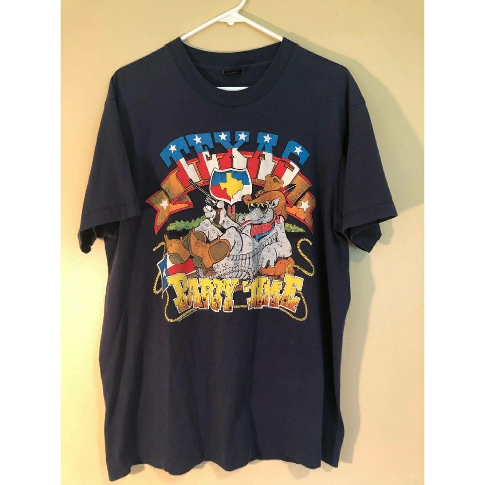 Vintage 80s Texas party time t-shirt