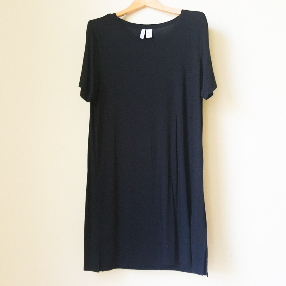 H&M Basic Dark Gray Tee Shirt Dress