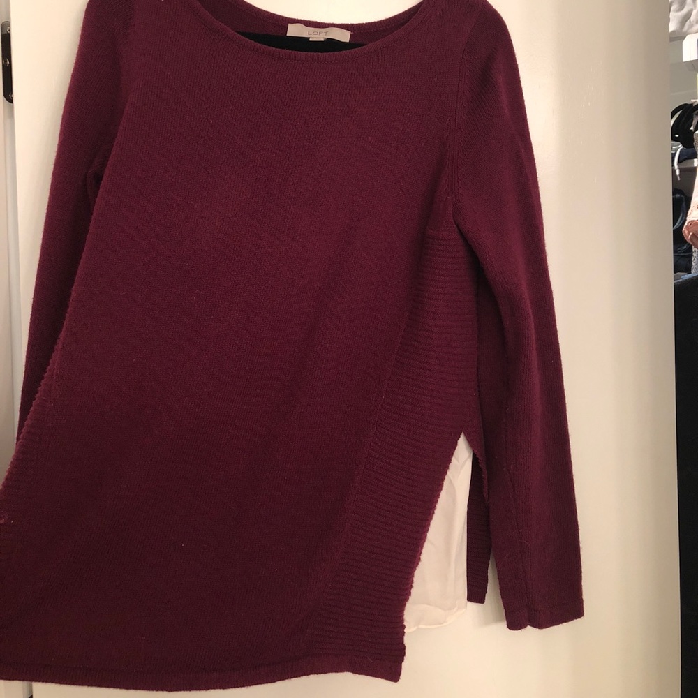 Loft Mixed Media Sweater