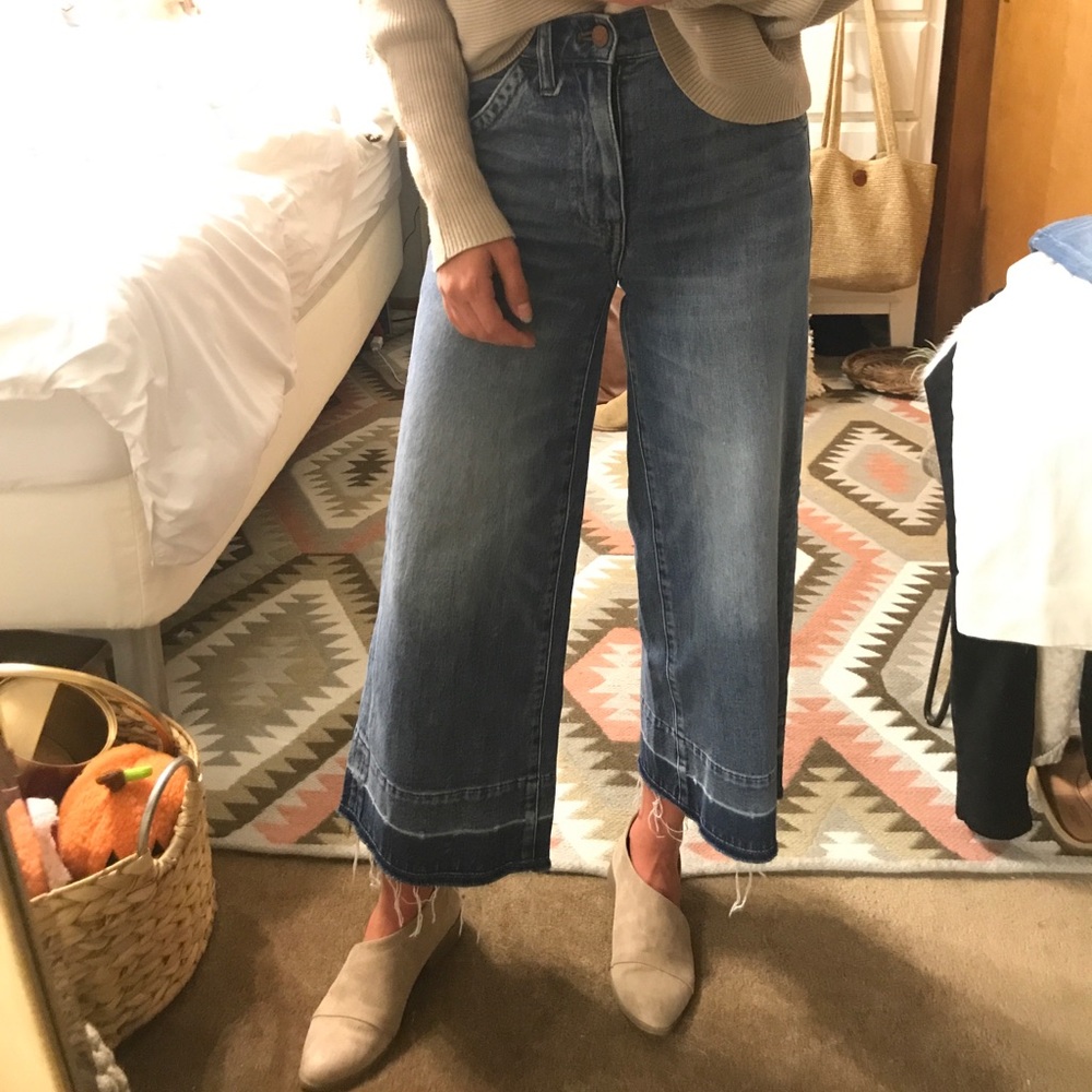 Madewell Wide-Leg Crop Jeans