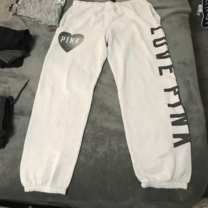 White PINK sweats