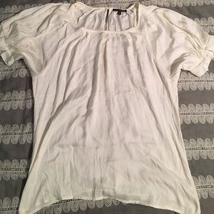 Ivory Ruffle Sleeve Blouse