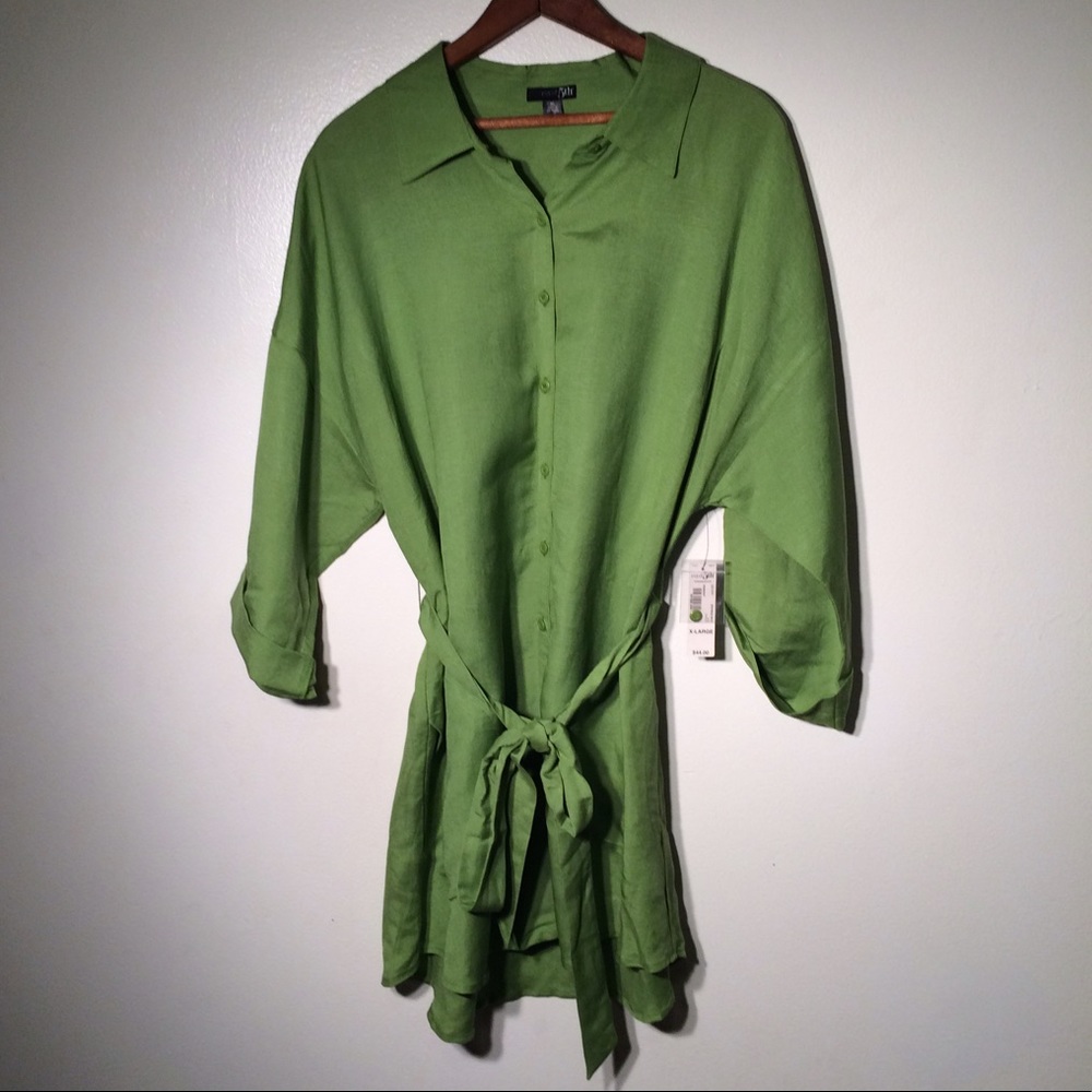 NWT East 5th Green Shirt Dress