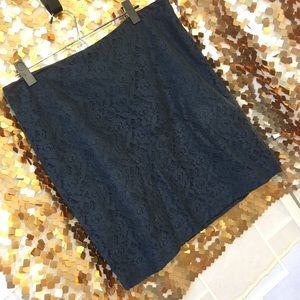 Cynthia Rowley Navy Lace Skirt.  Super flattering
