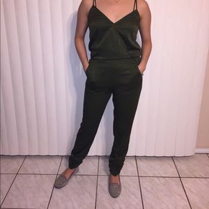 Army green jumpsuit