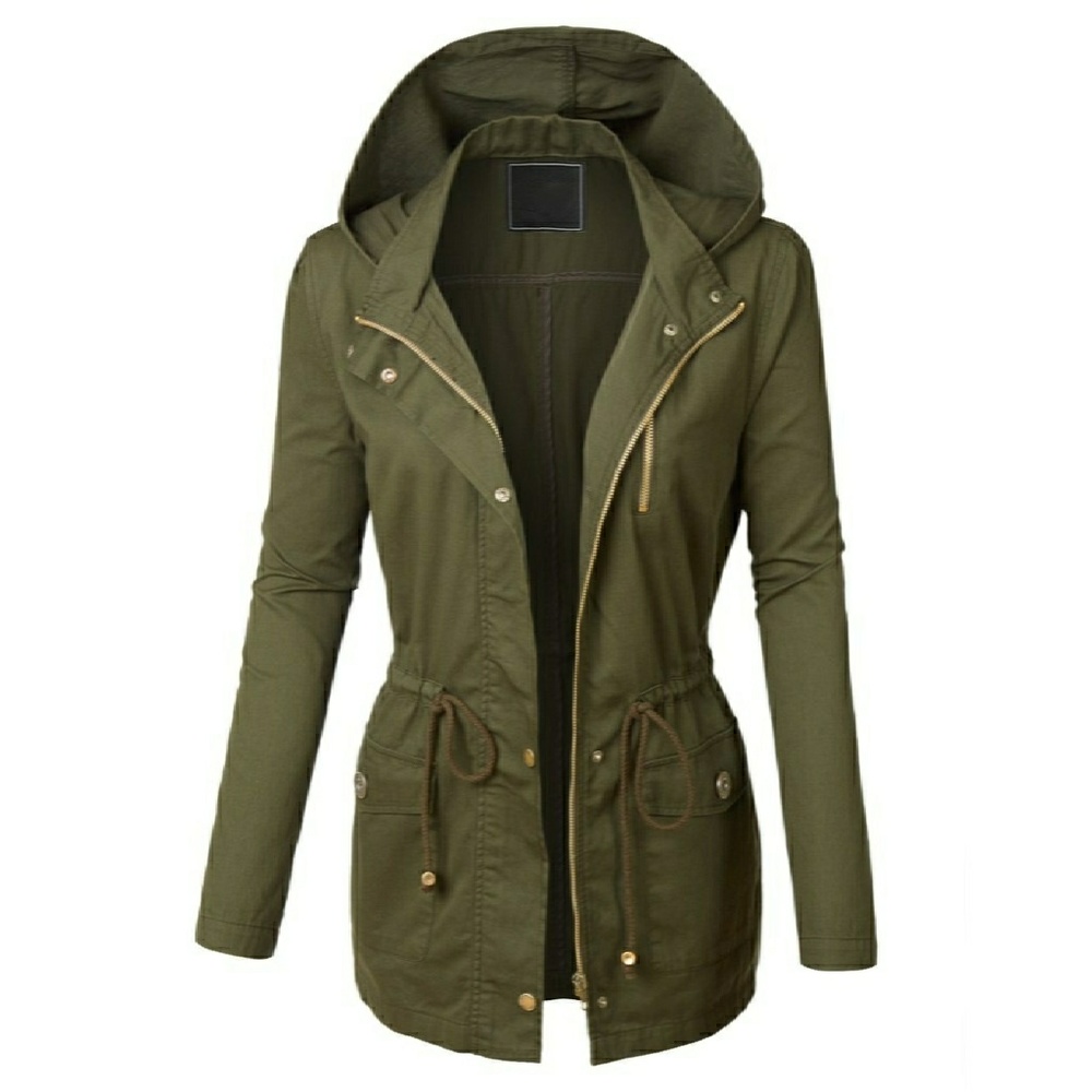 Olive Utility Jacket - Picture 3 of 4