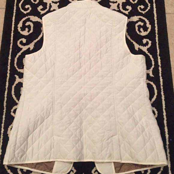 J. Jill military cut soft lightweight ivory quilt - Picture 5 of 6