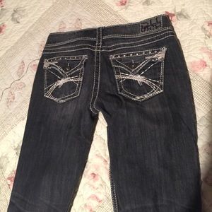29 x 32 Silver McKenzie black thick stitch jeans