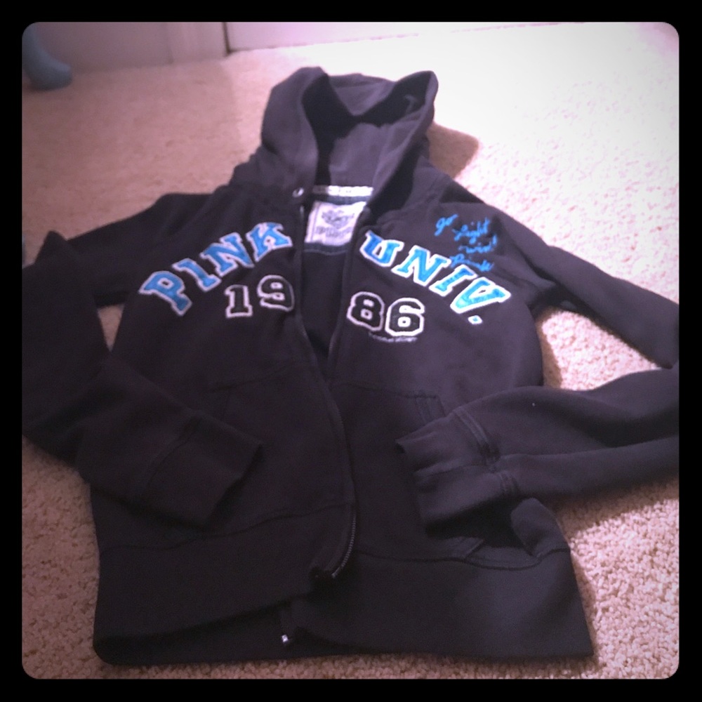 VS Pink zip up hoodie