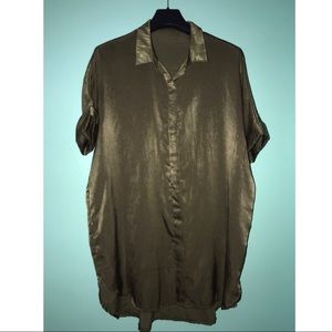 Vintage Oversized Silk Short Sleeve