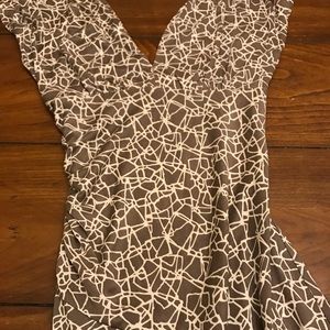 Diane Von Furstenberg v cut dress