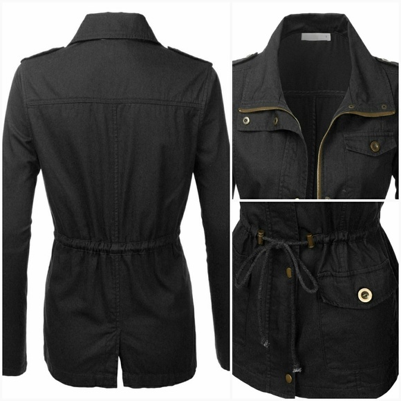 Black Utility Jacket - Picture 2 of 4