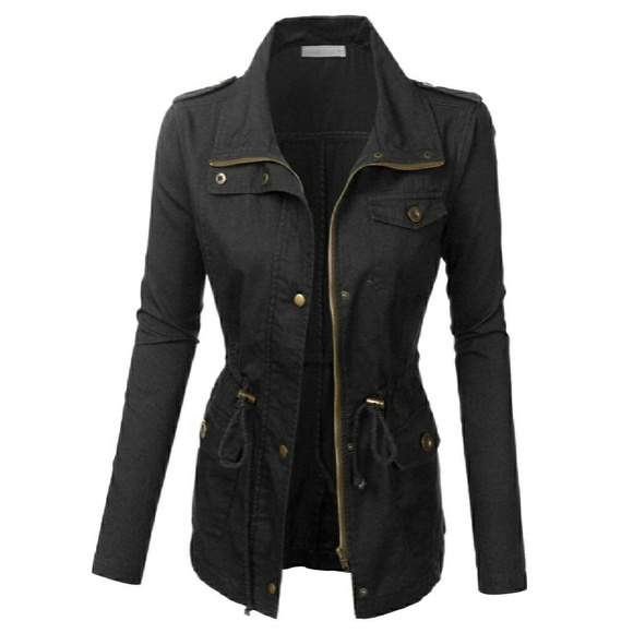 Black Utility Jacket - Picture 3 of 4