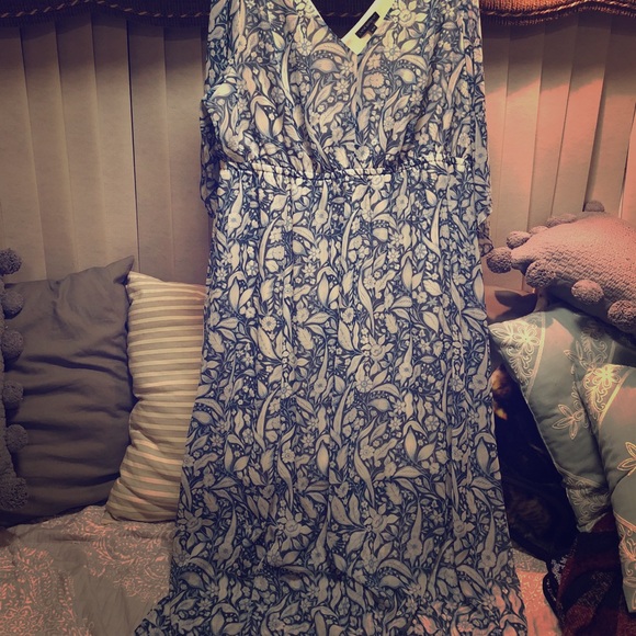 Shear! Floral Lane Bryant dress! - Picture 1 of 4