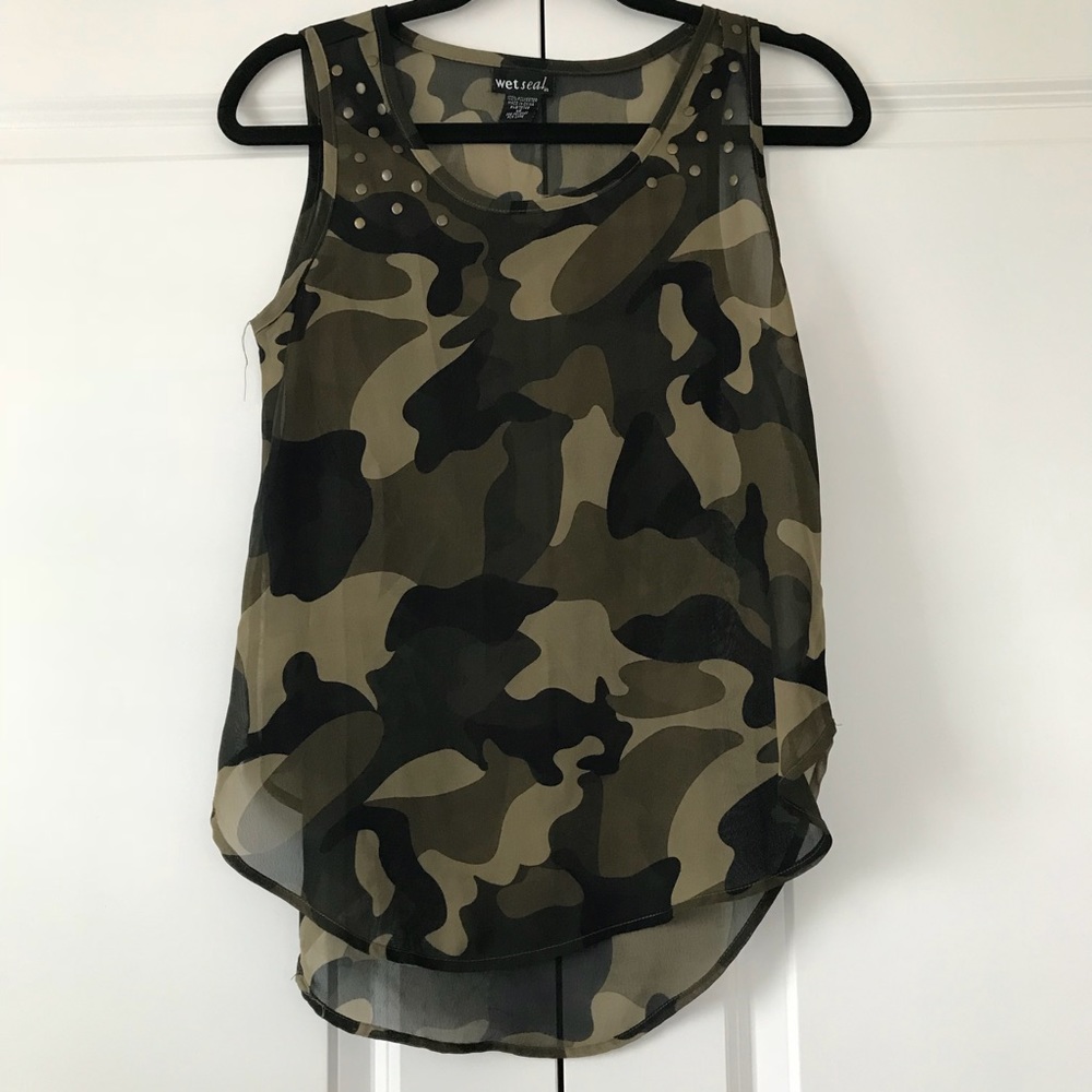 Camo blouse