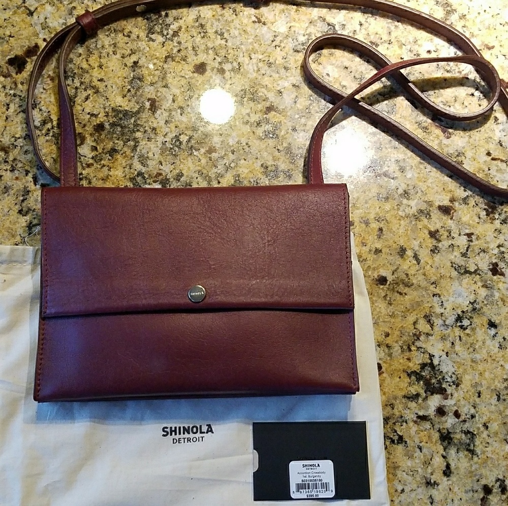 Shinola Accordion Crossbody Bag