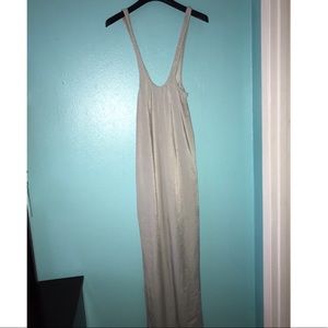 Wide Leg Metallic Pants Jumpsuit