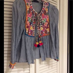 Zara boho shirt