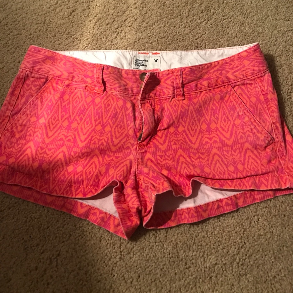 AE bright patterned shorts