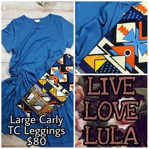 LuLaRoe Carly Dress TC Leggings