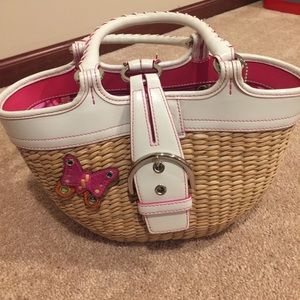 Wicker style Coach purse