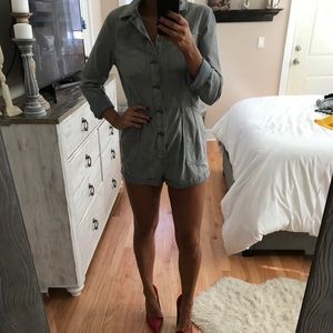 Free People Jean Romper