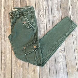 Free People- Skinny Army Green Skinny Pant