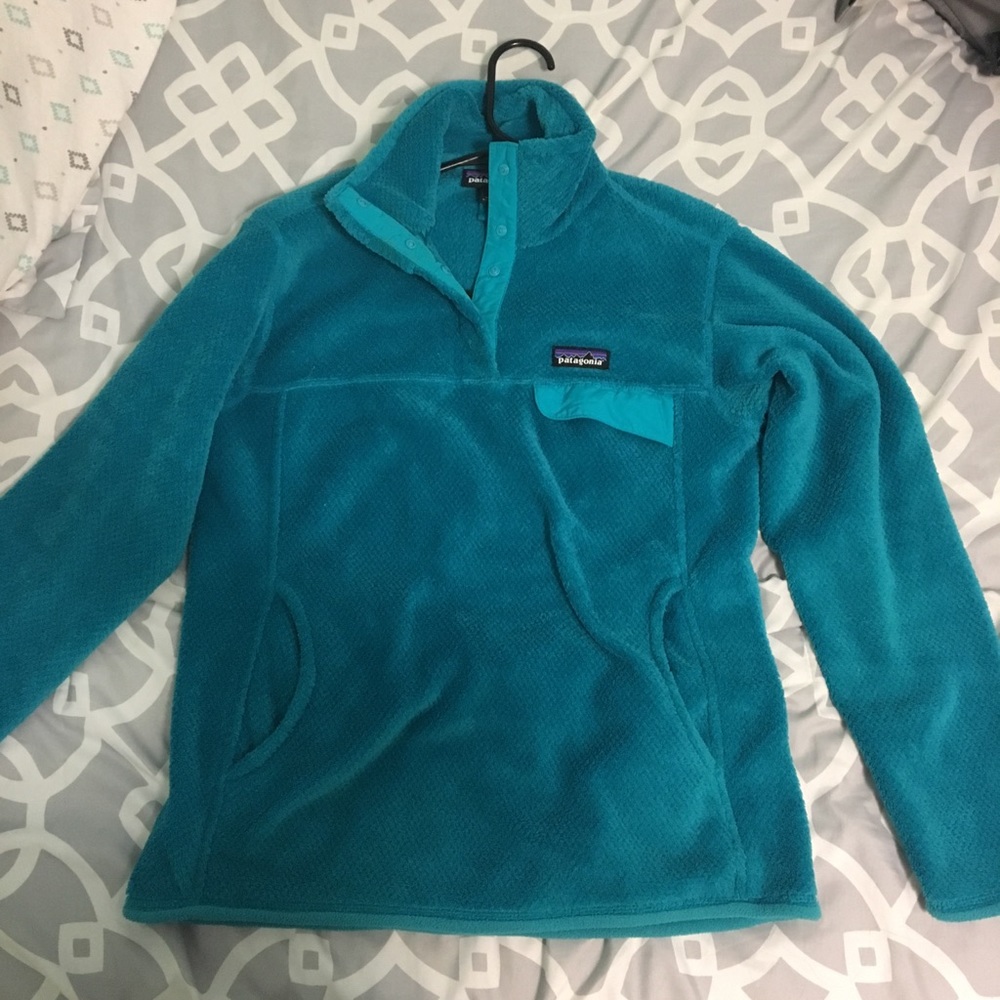 Blue/green Patagonia fleece
