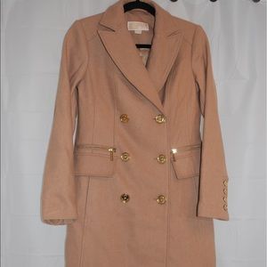 Michael Kors Tan Trench Coat Size 2