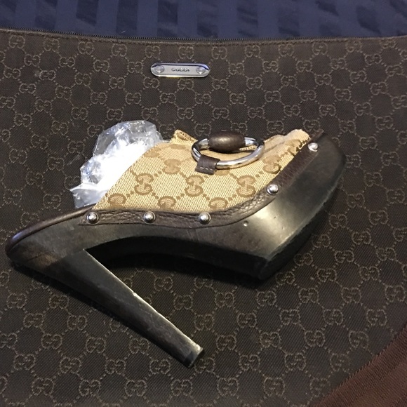 Gucci peek toe signature clog. - Picture 4 of 4