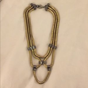 Nordstrom Gold and Gunmetal Necklace