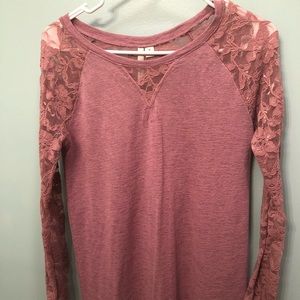 LC by Lauren Conrad Dusty Rose Pink Top