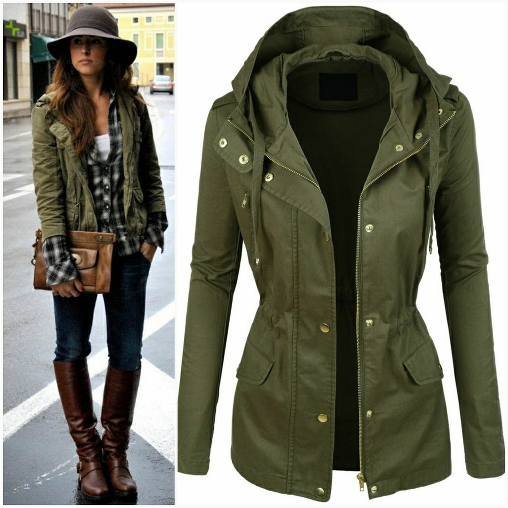 Olive Utility Jacket - Picture 2 of 7