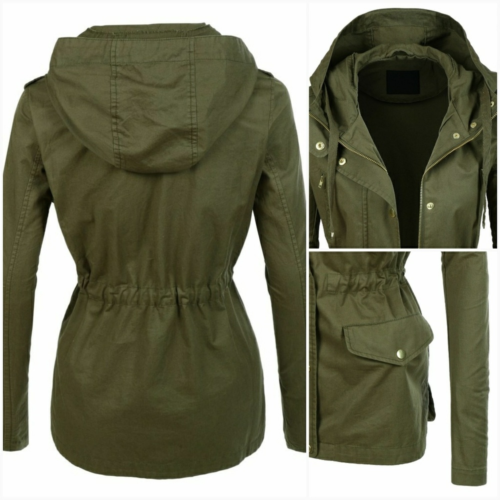 Olive Utility Jacket - Picture 6 of 7