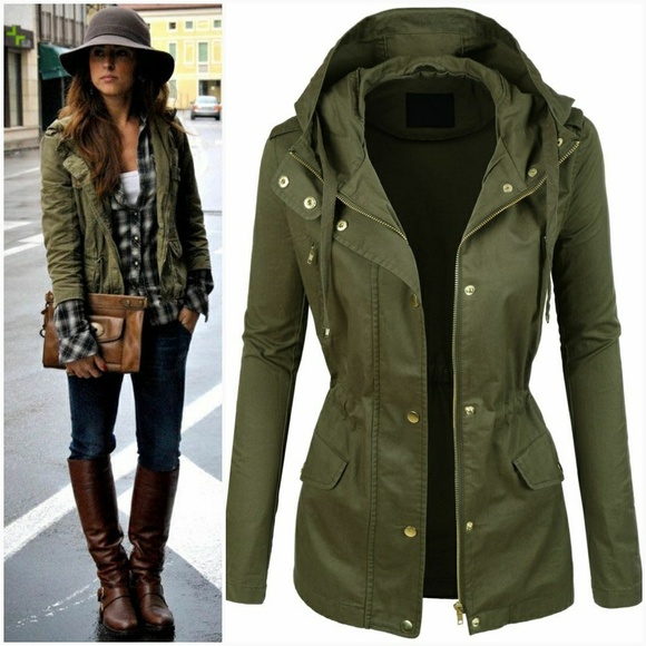 Olive Utility Jacket - Picture 2 of 7