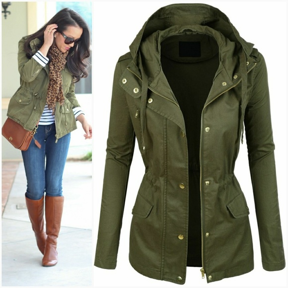 Olive Utility Jacket - Picture 4 of 7